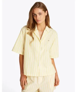 Tommy Hilfiger Top/ Loungeshirt/ Pyjamas<0FP SHIRTING STRIPE CITRONELLA - Th Essentials Other L&S Tops