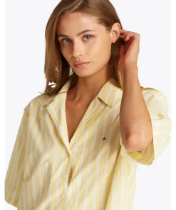 Tommy Hilfiger Top/ Loungeshirt/ Pyjamas<0FP SHIRTING STRIPE CITRONELLA - Th Essentials Other L&S Tops