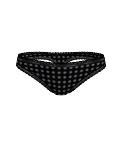 Calvin Klein Trusser<FTU BLUR DOTS BLACK - Lace Edge Thongs