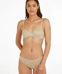 Calvin Klein Bh'er<FUB EUCALYPTUS - Sheer Marquisette Lace Demi-Plunge Bras