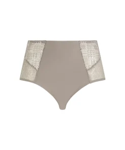 Chantelle Trusser<05G SAFARI GREY - Intrigue Highwaisted Support Full Brief
