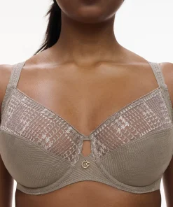 Chantelle Bh'er<05G SAFARI GREY - Intrigue Very Covering Underwired Bra
