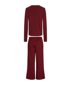 Calvin Klein Top/ Loungeshirt/ Pyjamas|Pyjamas/ Loungewear<GEQ SYRAH (TEE) / SYRAH - Cotton Poplin Sleep Set