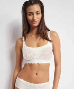 Sloggi Bh'er<00GZ SILK WHITE - Zero Feel Bliss Top