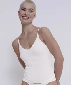 Sloggi Undertøj<00GZ SILK WHITE - Zero Feel 2.0 Spaghetti Top