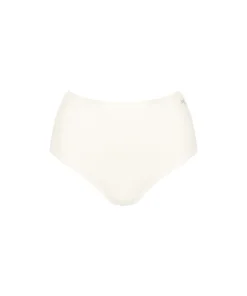 Sloggi Trusser<00GZ-SILK WHITE - GO Daily Cotton Highwaist 3P