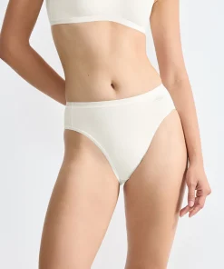 Sloggi Trusser<00GZ-SILK WHITE - GO Daily Cotton Tai 3P