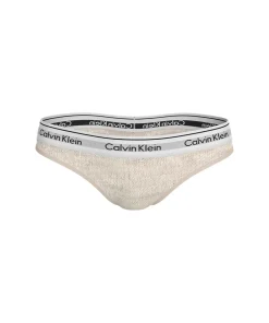 Calvin Klein Trusser<HGS OATMEAL HEATHER - Modern Ctn Holiday Coordinate Thong