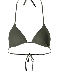 Calvin Klein Bikinier<0IB CK LEOPARD OLIVE AOP - Ckj Monogram Triangle