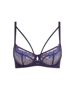 Chantelle Bh'er<0JT MIDNIGHT BLUE MULTICO - Spice Very Covering Underwired Bra