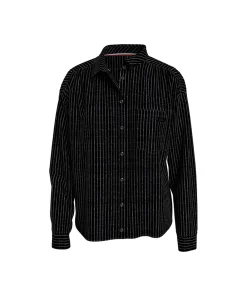 Tommy Hilfiger Top/ Loungeshirt/ Pyjamas<0JV ITHACA LUREX BLACK - Th Logo Lace Other Woven Tops