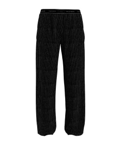 Tommy Hilfiger Shorts/ Loungepants<0JV ITHACA LUREX BLACK - Th Logo Lace Woven Pants