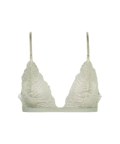 Calvin Klein Bh'er<LL5 MOSS GRAY - Ck Black Embroidery Triangle