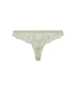 Calvin Klein Trusser<LL5 MOSS GRAY - Ck Black Embroidery Coordinate Thong