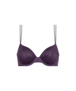 Calvin Klein Bh'er<LL8 PURPLE PLUMERIA - Sheer Marquisette Lace Demi-Plunge Bras