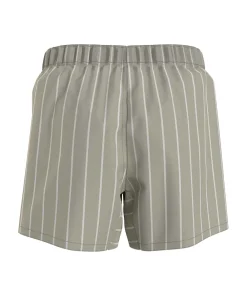 Calvin Klein Trusser<LO0 MINI CHAMBRAY STRIPE_MOSS - Pure Cotton Shorts