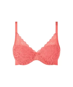 Chantelle Bh'er<0LU CORAL - Floral Touch Covering Memory Bra