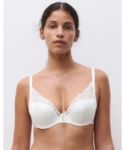 Chantelle Bh'er<0LW MILK - Legend Plunge T-shirt Bra
