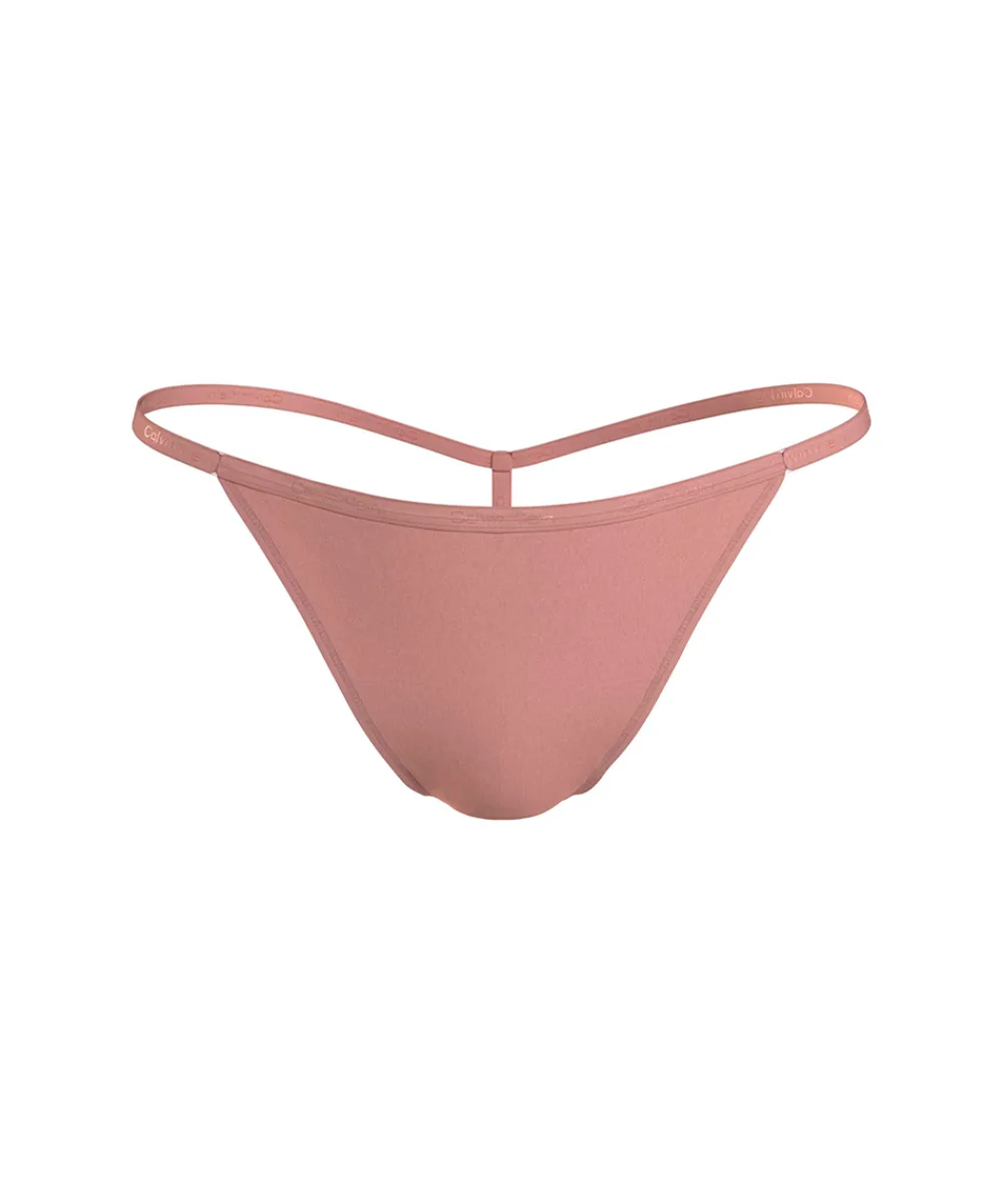 Calvin Klein Trusser<LWG CORAL ALMOND - Ideal Cotton Thong