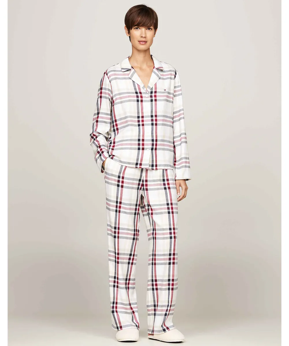 Tommy Hilfiger Top/ Loungeshirt/ Pyjamas|Pyjamas/ Loungewear<0LY HERITAGE CHECK IVORY - Th Original Set