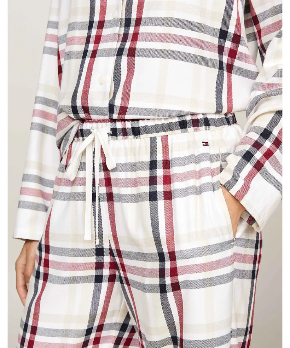 Tommy Hilfiger Top/ Loungeshirt/ Pyjamas|Pyjamas/ Loungewear<0LY HERITAGE CHECK IVORY - Th Original Set