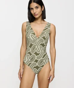 Triumph Badedragter<M009 GREEN - LIGHT COMBINATION - Flex Smart Summer Badedragt