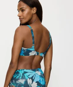 Triumph Bikinier<M025 TURQUOISE - DARK COMBINAT - Summer Fleur Bikini Top W