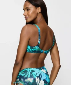 Triumph Bikinier<M025 TURQUOISE - DARK COMBINAT - Summer Fleur Bikini Top W