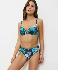 Triumph Bikinier<M025 TURQUOISE - DARK COMBINAT - Summer Fleur Midi Bikini Trusse