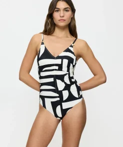 Triumph Badedragter<M016 WHITE - DARK COMBINATION - Summer Allure Badedragt