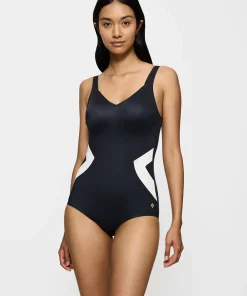 Triumph Badedragter<M016 WHITE - DARK COMBINATION - Summer Allure Badedragt