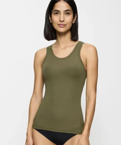 Triumph Top/ Loungeshirt/ Pyjamas<00MM SAGE GREEN - Beauty Layers Top
