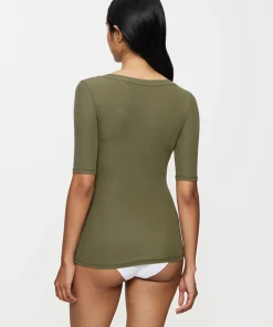 Triumph Top/ Loungeshirt/ Pyjamas|Undertøj<00MM SAGE GREEN - Beauty Layers Top