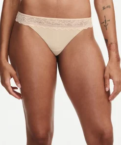 Chantelle Trusser<01N GOLDEN BEIGE - Floral Touch Tanga