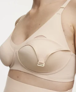 Chantelle Mama|Special Bh'er<01N GOLDEN BEIGE - Pure Maternity Nursing Wirefree Bra
