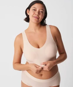 Chantelle Undertøj|Bh'er<01N GOLDEN BEIGE - Softstretch Brassiere_padded V Neck