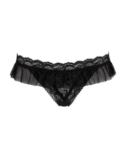 Aubade Sexet Lingeri|Trusser<NOIR - Boite A Desir String Fendu