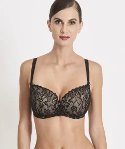 Aubade Bh'er<NOIR BLACK - Rosessence Comfort Moulded Half Cup Bra