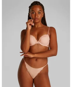 Calvin Klein Trusser<7NS CEDAR - Mf Stretch W Lace Brief