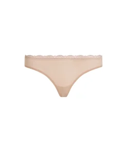 Calvin Klein Trusser<7NS CEDAR - Mf Stretch W Lace Thong