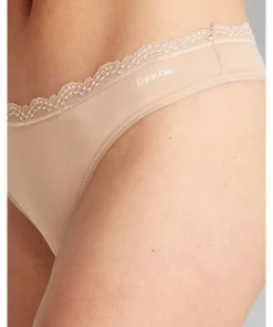 Calvin Klein Trusser<7NS CEDAR - Mf Stretch W Lace Thong