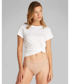 Calvin Klein Trusser<7NS CEDAR - Mf Stretch W Lace Thong