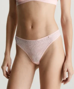 Calvin Klein Trusser<2NT NYMPH'S THIGH - Sheer Marq Lace Coordinate Thong