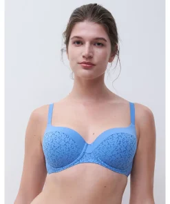 Chantelle Bh'er<0P2 ANTOINETTE BLUE - Norah Covering T-shirt Bra