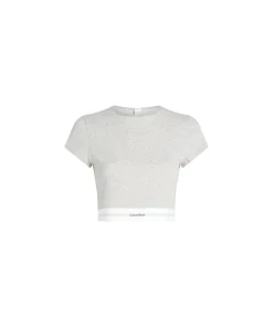 Calvin Klein Top/ Loungeshirt/ Pyjamas<P7A GREY HEATHER - Cotton Stretch Rib S/S T-Shirt