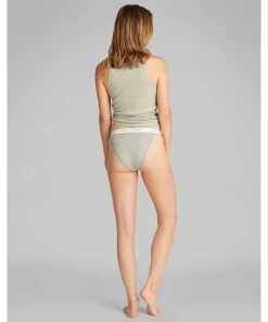 Calvin Klein Trusser<P7A GREY HEATHER - Cotton Strch Rib Mpp Tanga