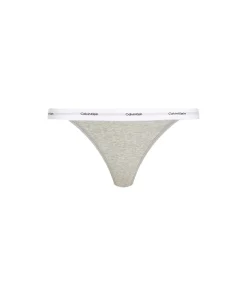 Calvin Klein Trusser<P7A GREY HEATHER - Cotton Strch Rib Mpp Thong