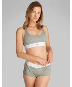 Calvin Klein Bh'er<P7A GREY HEATHER - Modal Rib Bralette