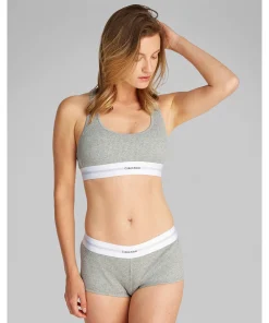 Calvin Klein Trusser<P7A GREY HEATHER - Modal Rib Coordinate Boy Shorts