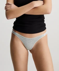 Calvin Klein Trusser<P7A GREY HEATHER - Modern Logo Thong